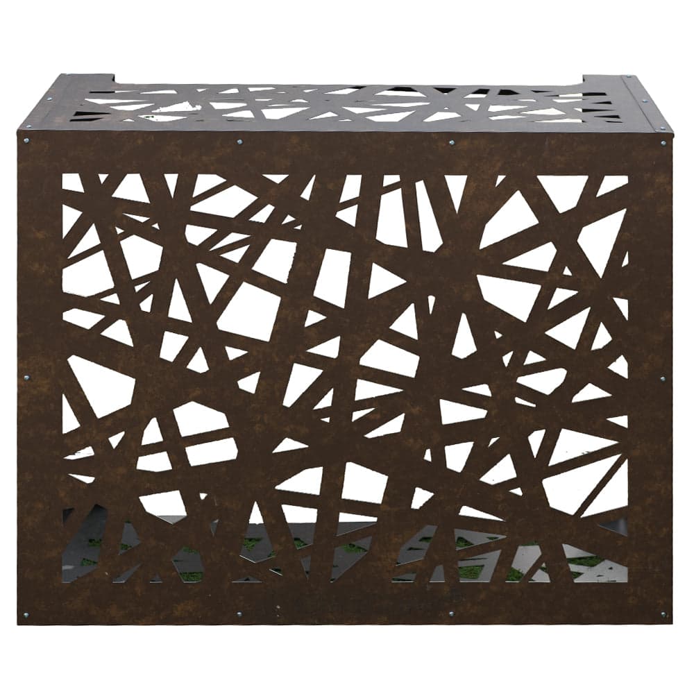 Copricondizionatore Copertura per Climatizzatore 86x44x68 cm Artist M in Alluminio Marrone Corten...
