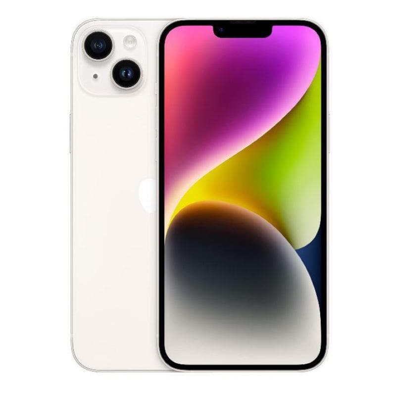 Smartphone iphone 14 128gb starlight - ricondizionato - gar. 6 mesi - grado a