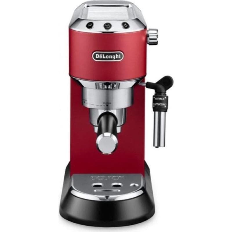 (ricondizionato) macchina per caffe` cialde o macinato dedica ec685.r rosso