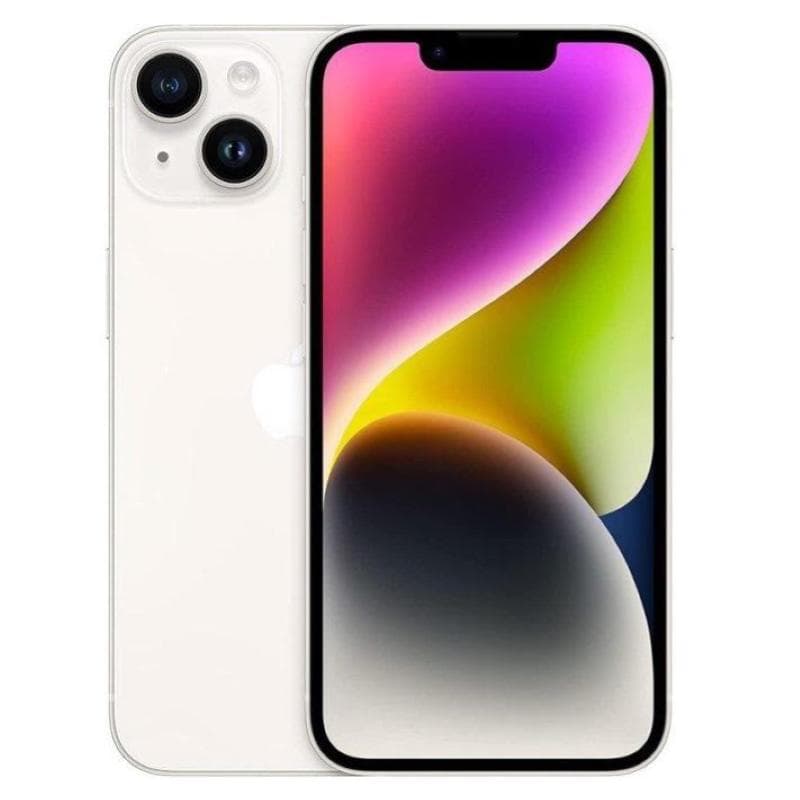Smartphone iphone 14 256gb bianco starlight - ricondizionato - gar. 6 mesi - grado a