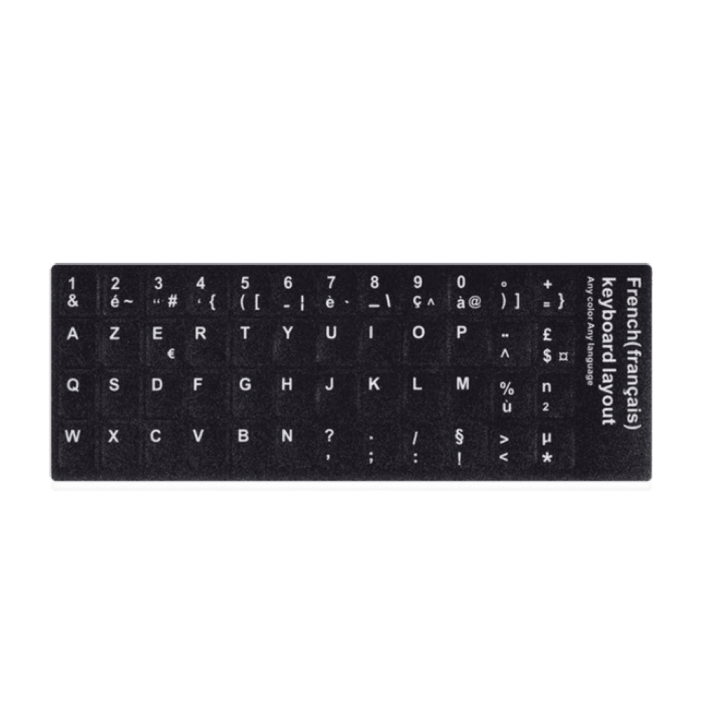 Foglio adesivo per tastiera AZERTY