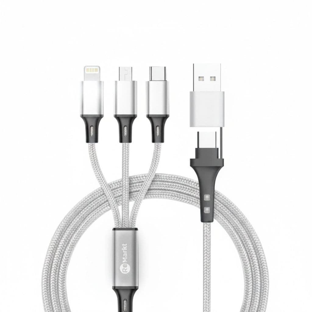 ReMarkt Charger Cable - USB-C / Micro USB / Lightning
