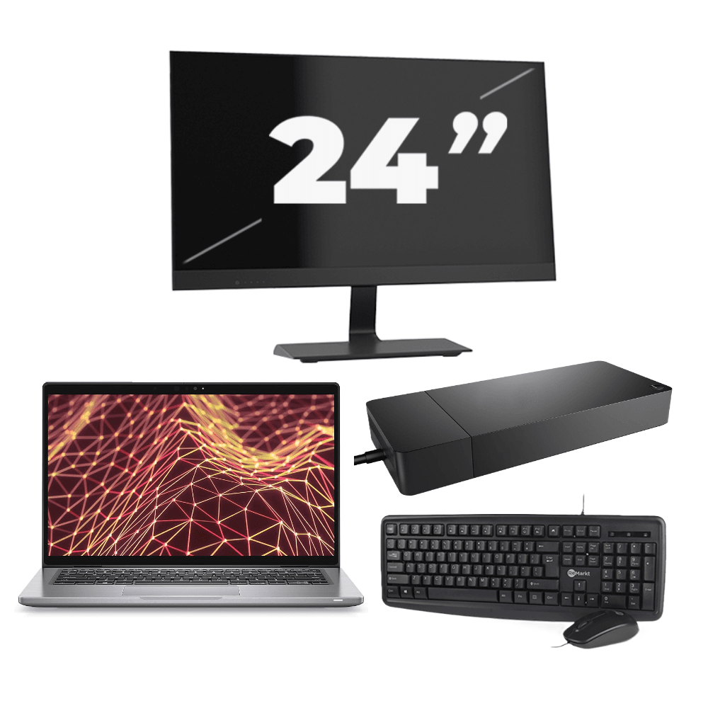 Dell Latitude 7330 - Intel Core i5-12a generazione - 13 pollici - Touch - 16 GB di RAM - 256 GB SSD - Windows 11 Home + 1x monitor da 24 pollici