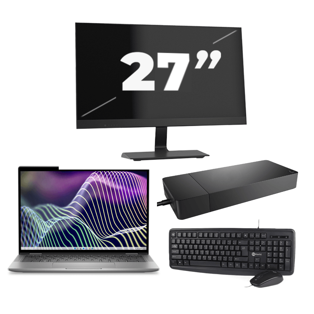 Dell Latitude 7340 - Intel Core i5 13ª generazione - 13 pollici - 32GB RAM - 256GB SSD - Windows 11 Home + 1x Monitor da 27 pollici