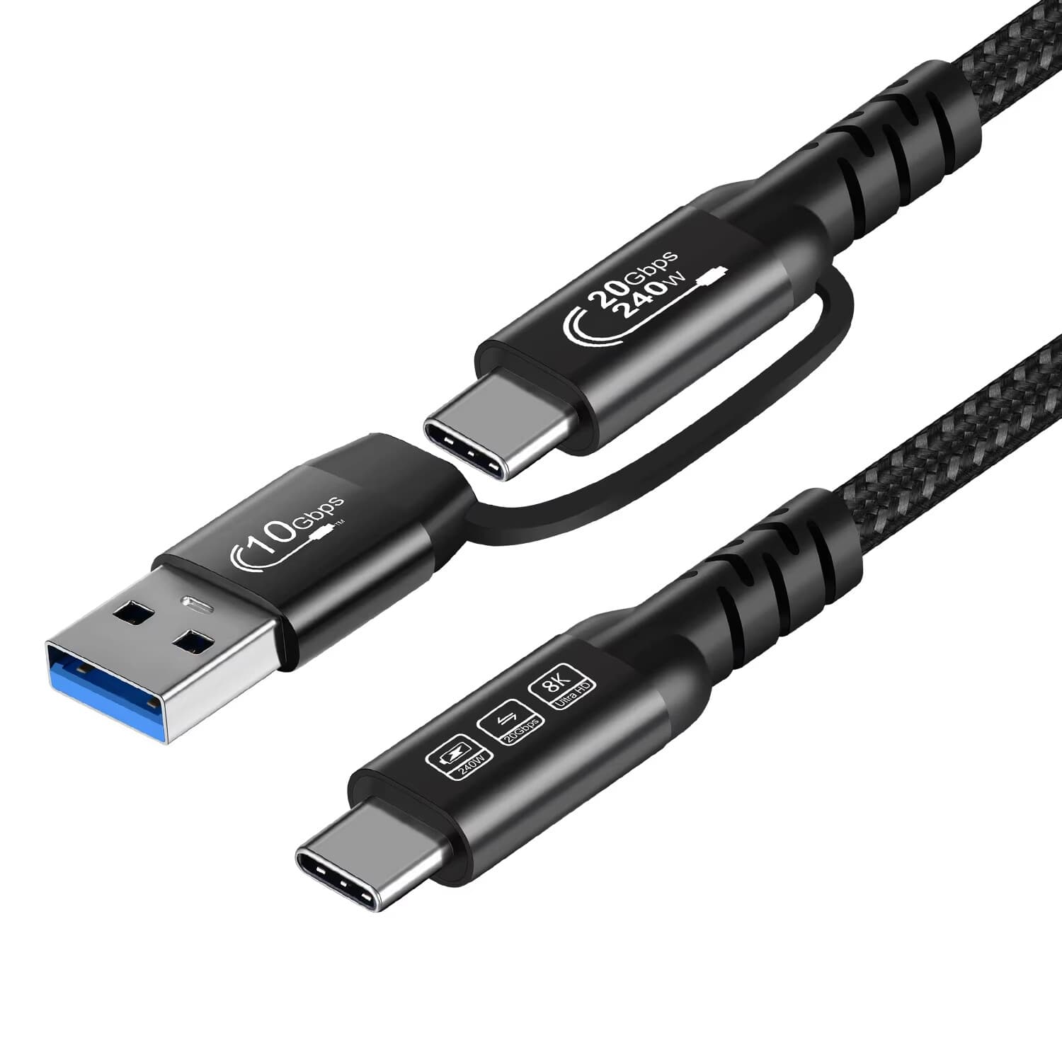 USB4 Cable - 240W Fast Charge / 4K Video / 20Gbps