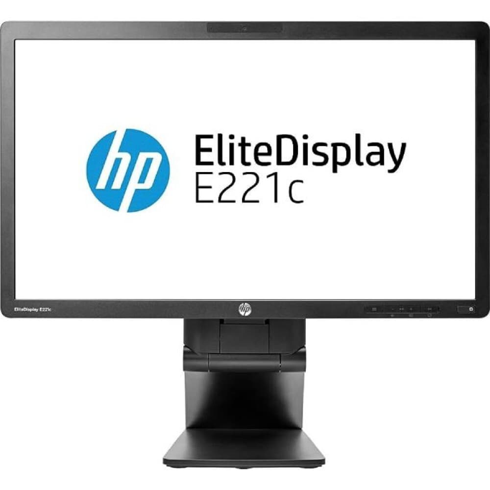 HP EliteDisplay E221c - 22 pollici - 1920x1080 - DP - DVI - VGA - Nero