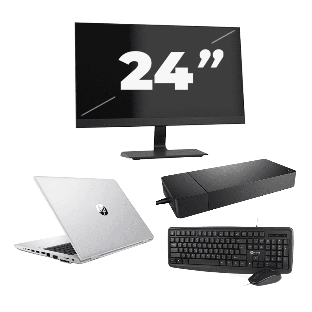 HP ProBook 430 G8 - Intel Core i5-11a generazione - 13 pollici - 8 GB di RAM - 256 GB SSD - Windows 11 Home + 1 monitor da 24 pollici
