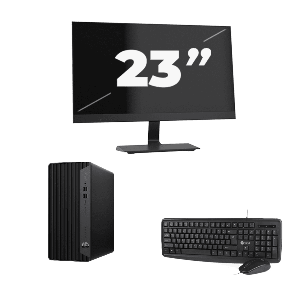 HP ProDesk 600 G6 Tower - Intel Core i5 di decima generazione - 8 GB di RAM - SSD da 256 GB - Windows 11 + 1 monitor da 23 pollici