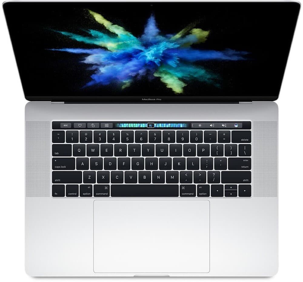 Apple MacBook Pro (15 pollici, 2017) - Intel Core i7 - 16 GB di RAM - SSD da 512 GB - Touch Bar - 4 porte Thunderbolt 3 - Argento - Garanzia di 2 anni