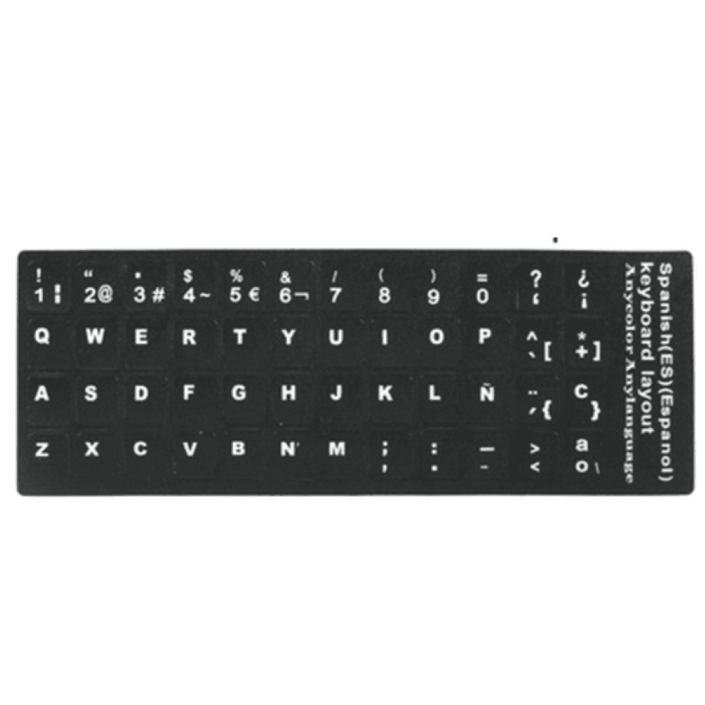 Foglio adesivo per tastiera QWERTY ES
