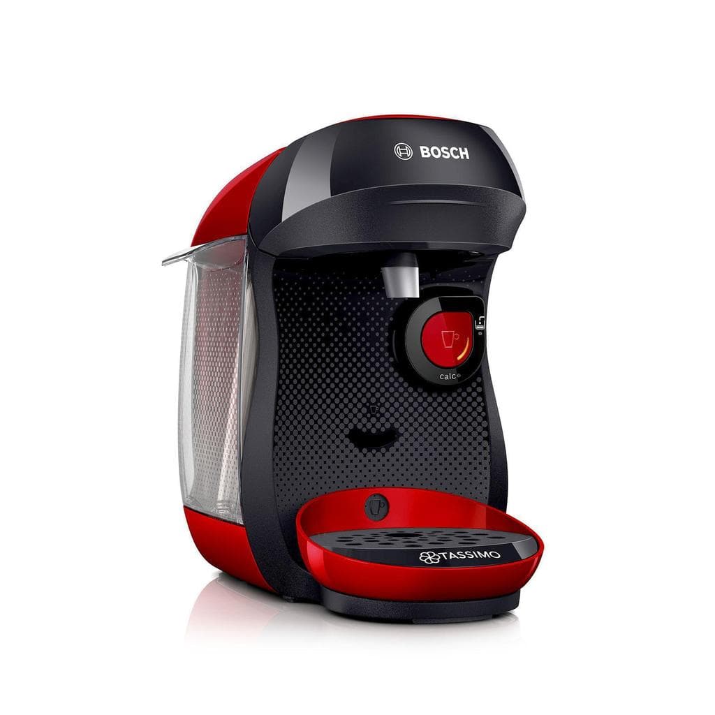 Macchina da caffè a capsule Compatibile Tassimo Bosch Tassimo Happy TAS1003GB000L - Rosso/Grigio