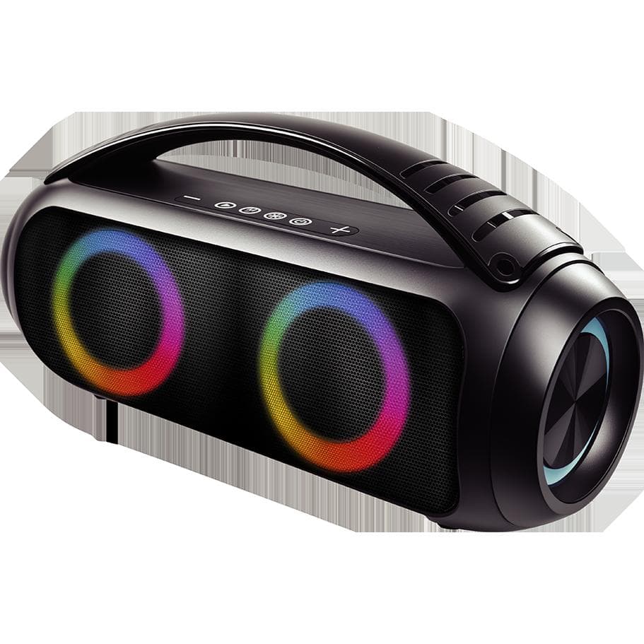 Altoparlanti Bluetooth Bigben Connected Enceinte Bluetooth® Boost 40W Etanche Lumineuse Poignée de transport Noire Bigben - Nero
