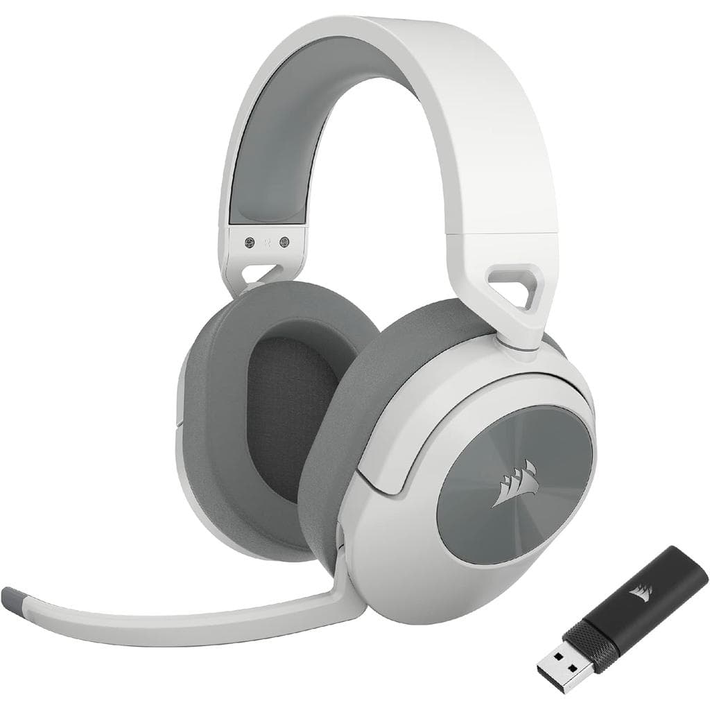 Cuffie riduzione del rumore gaming wireless con microfono Corsair HS55 - Bianco