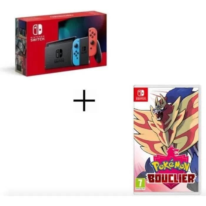 Switch 32GB - Nero - Edizione limitata Pokémon Shield + Pokémon Shield