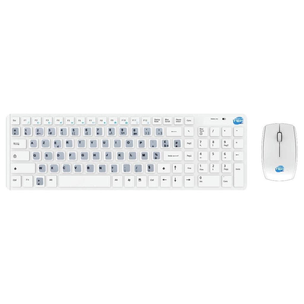 Simpletek Tastiera AZERTY Francese wireless Wireless Kit with French FR Stickers
