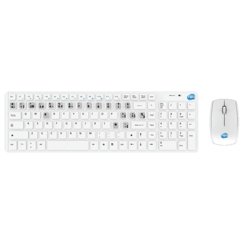 Simpletek Tastiera QWERTY Spagnolo wireless Wireless Kit with Spanish ES Stickers
