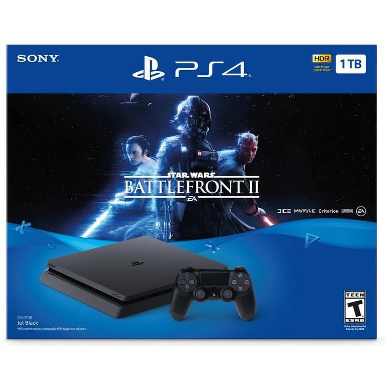 PlayStation 4 Slim 1000GB - Nero + Star Wars: Battlefront II
