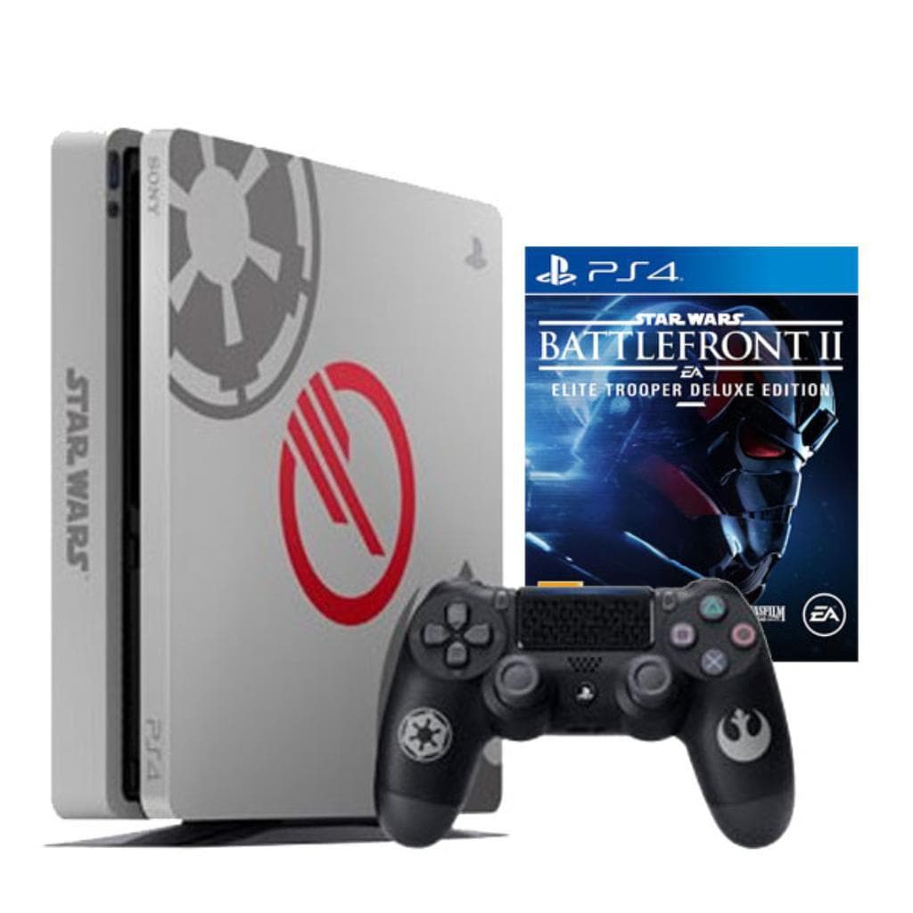 PlayStation 4 Slim 1000GB - Grigio - Edizione limitata Star Wars Battlefront II + Star Wars: Battlefront II