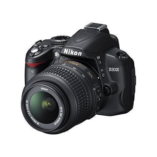 Reflex D3000 - Nero + Nikon Nikon AF-S DX 18-55 mm f/- G VR f/- GVR