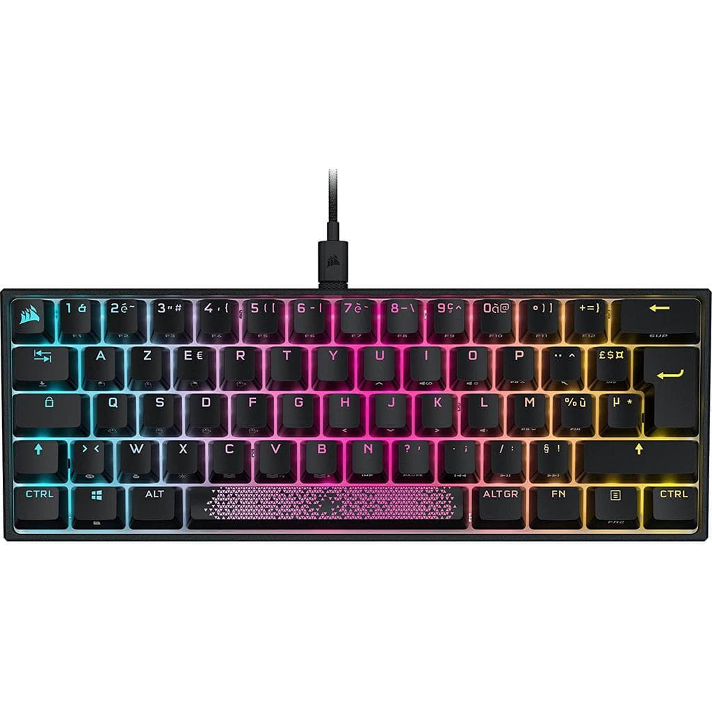 Corsair Tastiera AZERTY Francese retroilluminata K65 Rgb Mini