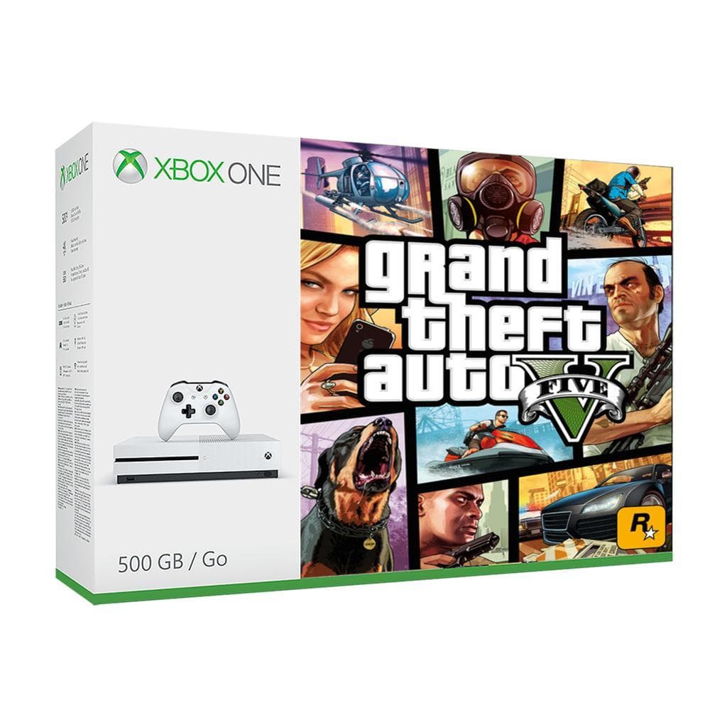 Xbox One S 500GB - Bianco + Grand Theft Auto V
