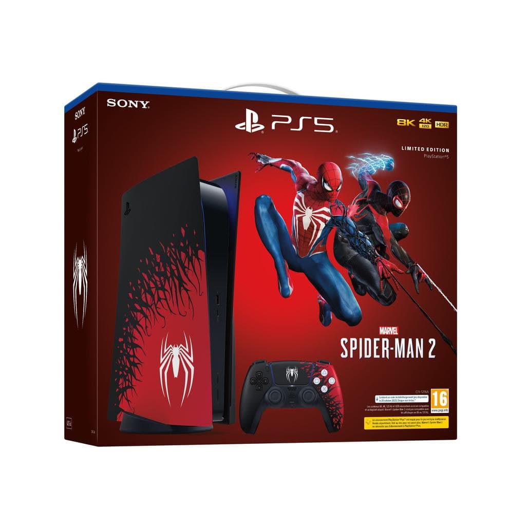PlayStation 5 825GB - Rosso - Edizione limitata Marvel's Spider-Man 2