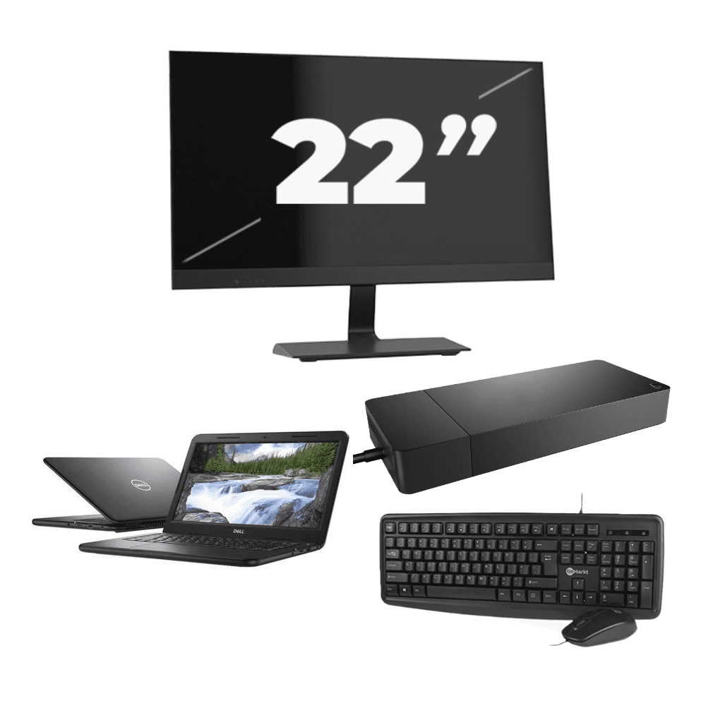 Dell Latitude 3310 - Intel Core i3-8a generazione - 13 pollici - 8 GB di RAM - SSD da 256 GB - Windows 11 + 1x monitor da 22 pollici