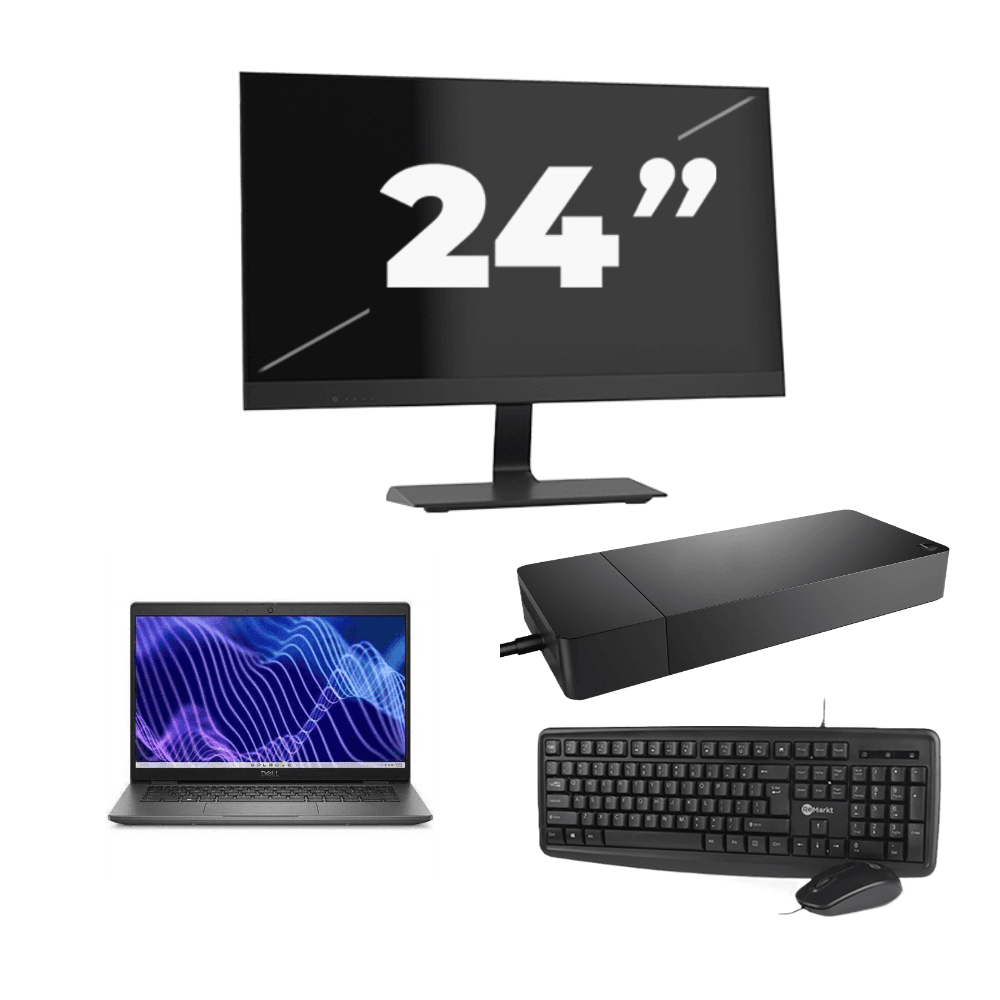 Dell Latitude 3440 - Intel Core i3 13ª generazione - 14 pollici - 16GB RAM - 256GB SSD - Windows 11 Home + 1x Monitor da 24 pollici