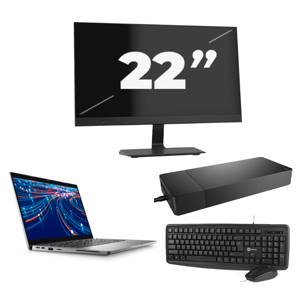 Dell Latitude 5320 - Intel Core i7-11e Generatie - 13 inch - Touch - 16GB RAM - 256GB SSD - Windows 11 Home + 1x 22 inch Monitor