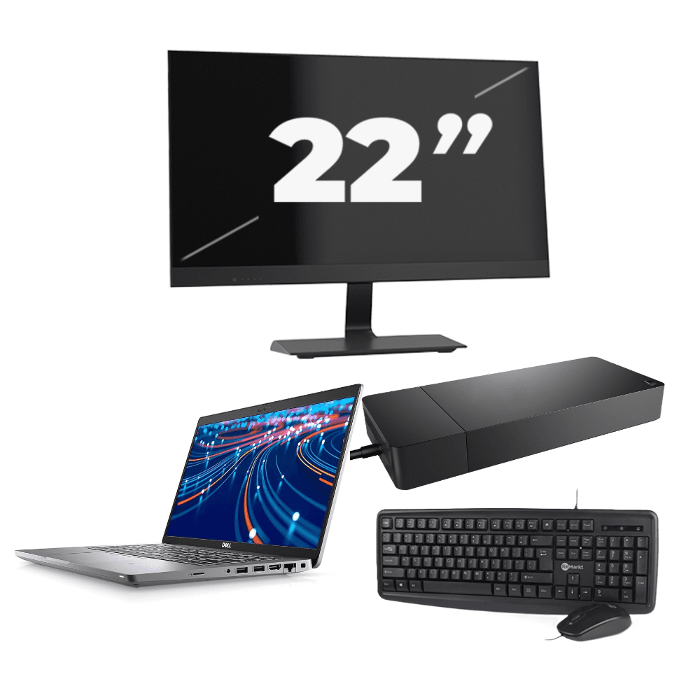 Dell Latitude 5420 - Intel Core i7-11a generazione - 14 pollici - 8 GB di RAM - SSD da 256 GB - Windows 11 + 1x monitor da 22 pollici