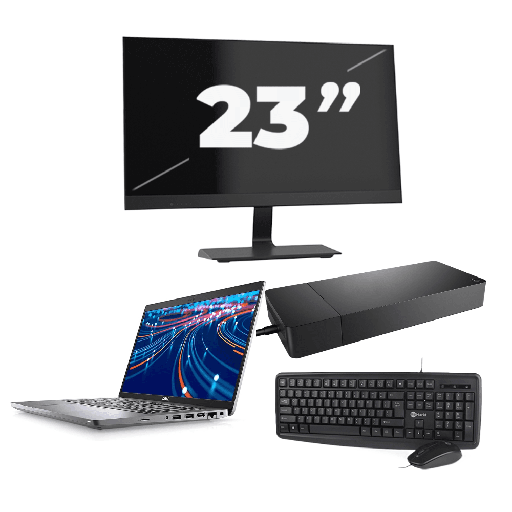 Dell Latitude 5420 - Intel Core i7-11a generazione - 14 pollici - 8 GB di RAM - SSD da 256 GB - Windows 11 + 1x monitor da 23 pollici