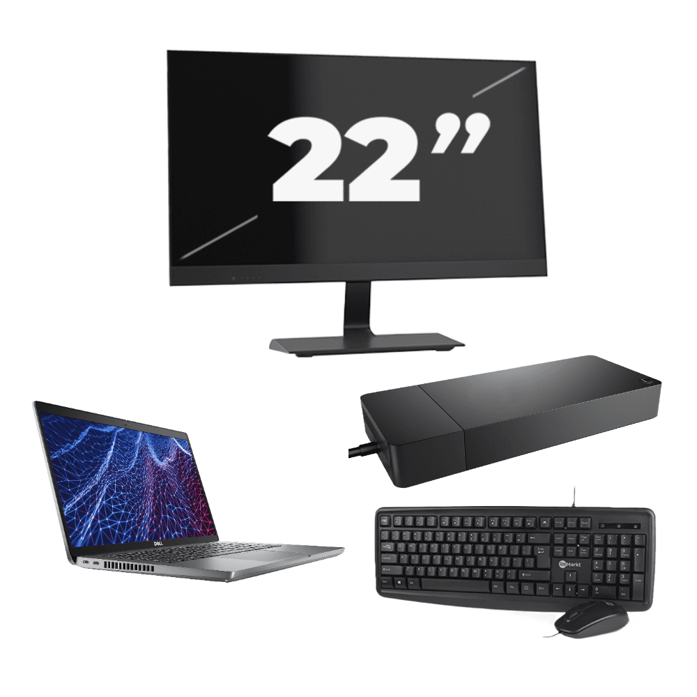 Dell Latitude 5430 - Intel Core i3-12° Generazione - 14 pollice - 8GB RAM - 256GB SSD - Windows 11 Home + 1x 22 pollice Monitor