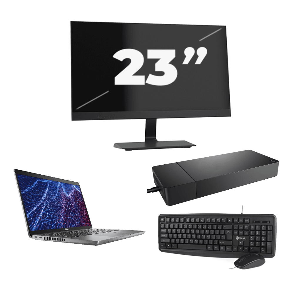 Dell Latitude 5430 - Intel Core i3-12° Generazione - 14 pollice - 8GB RAM - 256GB SSD - Windows 11 Home + 1x 23 pollice Monitor