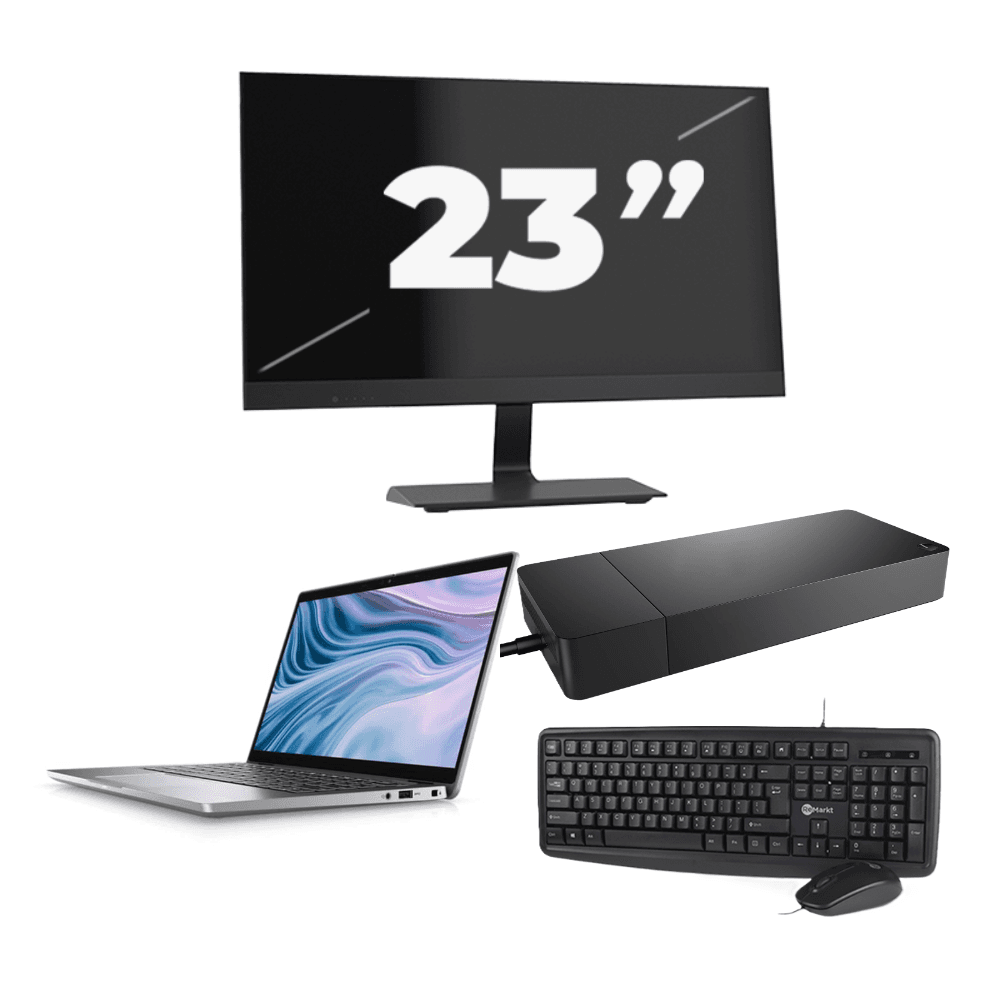 Dell Latitude 7310 - Intel Core i5-10a generazione - 13 pollici - 16 GB RAM - 256 GB SSD - Windows 11 Home + 1x monitor da 23 pollici