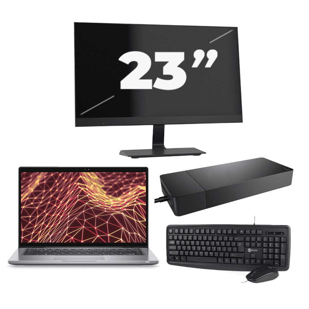 Dell Latitude 7330 - Intel Core i5-12a generazione - 13 pollici - Touch - 16 GB di RAM - SSD da 256 GB - Windows 11 Home + 1x monitor da 23 pollici