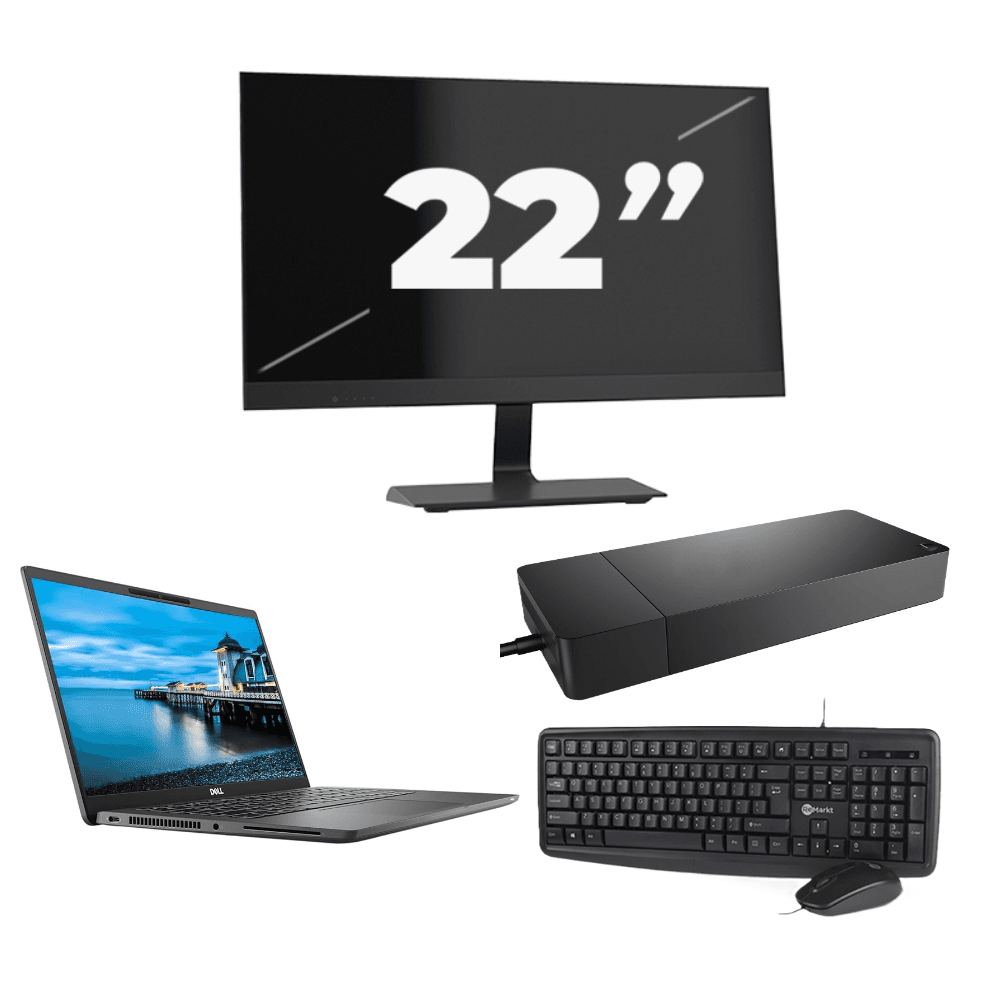 Dell Latitude 7420 - Intel Core i5-11a generazione - 14 pollici - 16 GB di RAM - SSD da 256 GB - Windows 11 Home + 1x monitor da 22 pollici