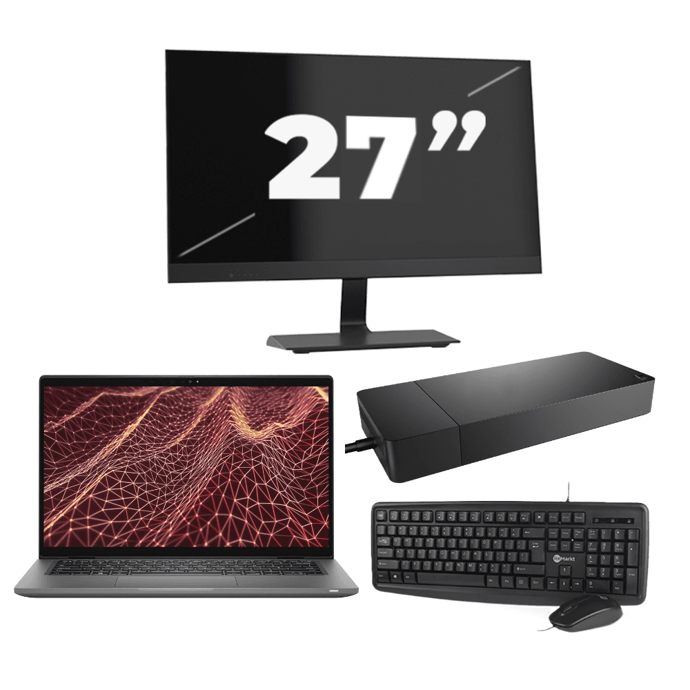 Dell Latitude 7430 - Intel Core i5 12ª generazione - 14 pollici - 16GB RAM - 512GB SSD - Windows 11 Home + 1x Monitor da 27 pollici