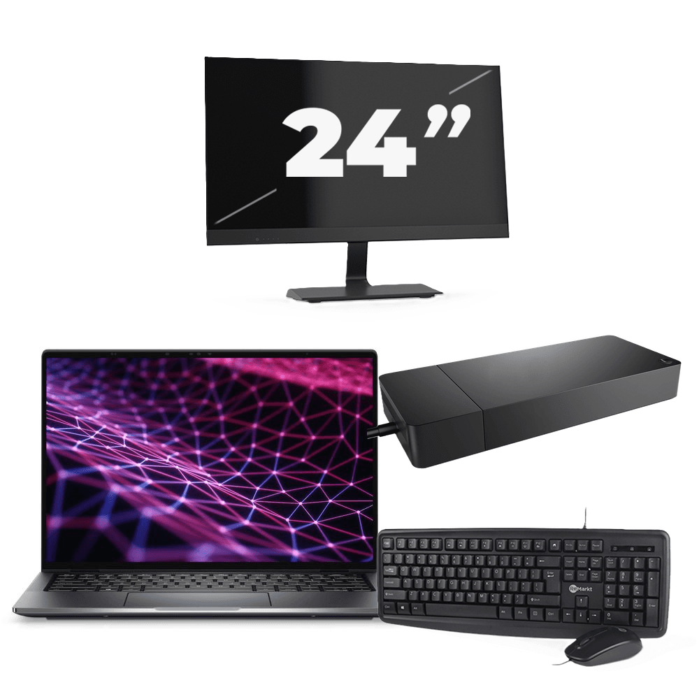 Dell Latitude 9430 - Intel Core i5 12ª generazione - 14 pollici - 32GB RAM - 256GB SSD - Windows 11 Home + 1x Monitor da 24 pollici