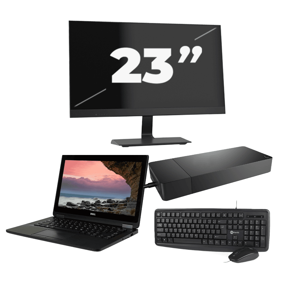 Dell Latitude E7270 - Intel Core i7-6a generazione - 12 pollici - 8 GB di RAM - SSD da 256 GB - Windows 11 + 1x monitor da 23 pollici