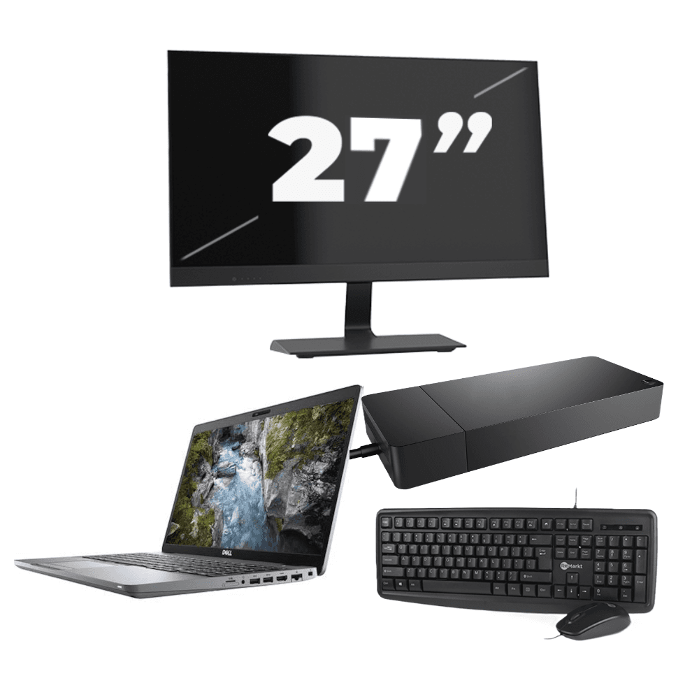 Dell Precision 3550 - Intel Core i7 10ª generazione - 15 pollici - 16GB RAM - 512GB SSD - GPU - Windows 11 Home + 1x Monitor da 27 pollici
