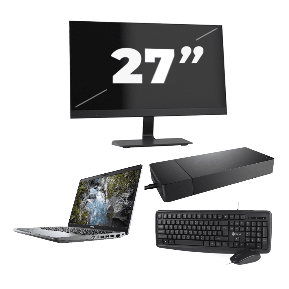 Dell Precision 3551 - Intel Core i7 10ª generazione - 15 pollici - 16GB RAM - 512GB SSD - GPU - Windows 11 Home + 1x Monitor da 27 pollici