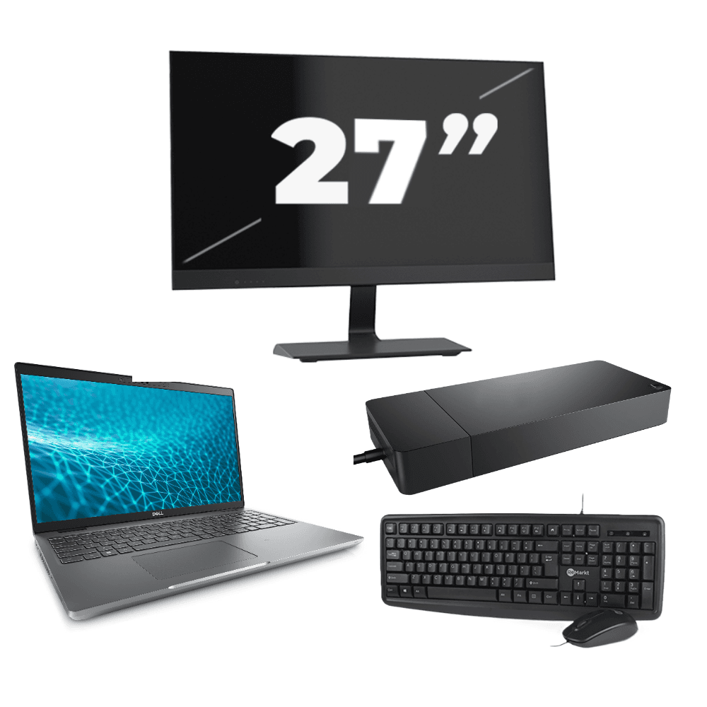 Dell Precision 3571 - Intel Core i5 12ª generazione - 15 pollici - 16GB RAM - 512GB SSD - GPU - Windows 11 Home + 1x Monitor da 27 pollici