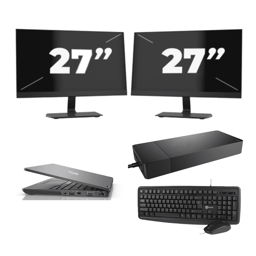 Fujitsu LIFEBOOK U7311 - Intel Core i5 11ª generazione - 13 pollici - 8GB RAM - 512GB SSD - Windows 11 Home + 2x Monitor da 27 pollici