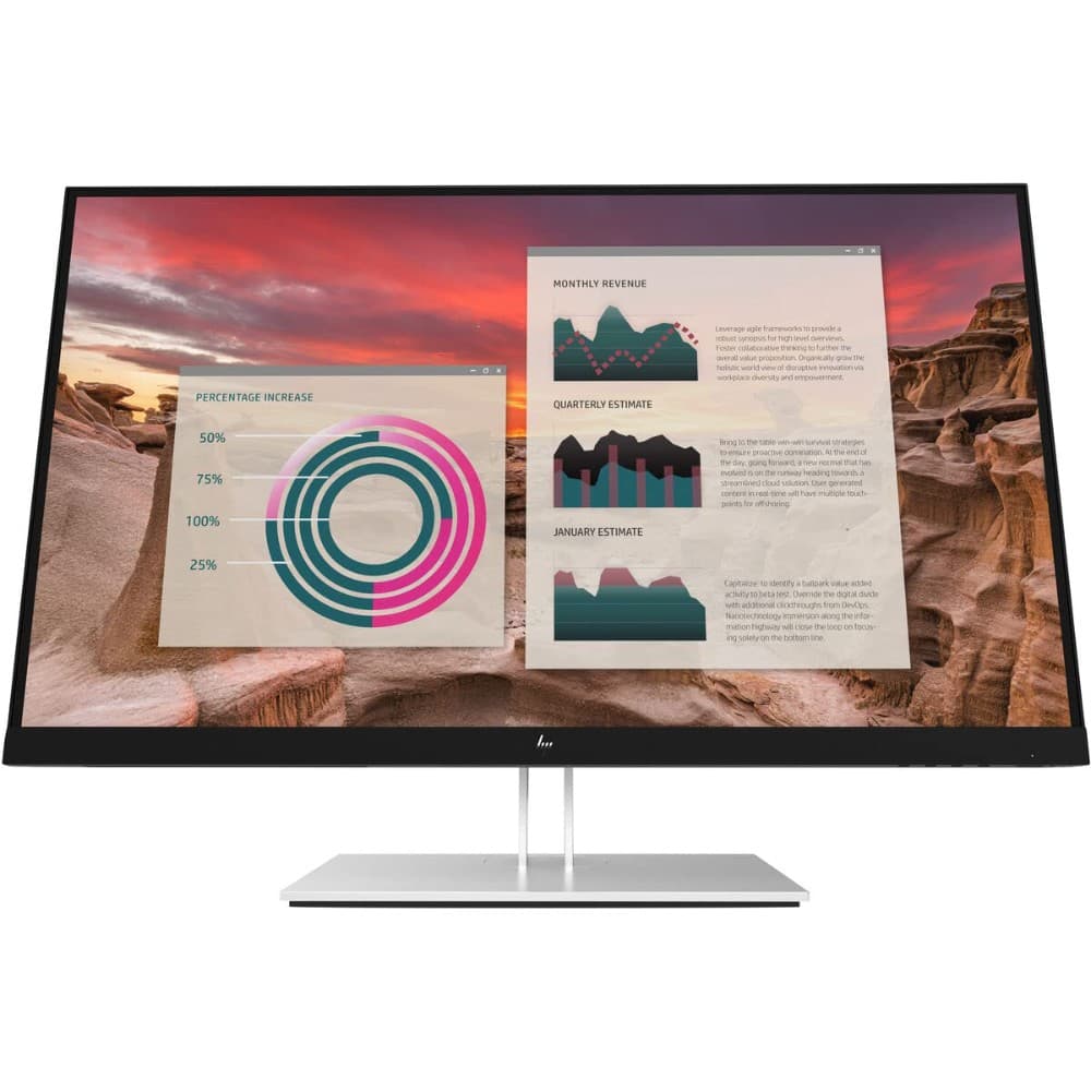 HP E27u G4 - 27 pollici - 2560x1440 - DP - HDMI - Nero