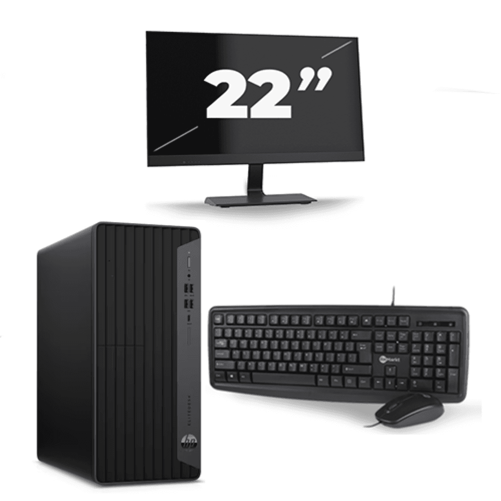 HP EliteDesk 800 G6 Tower - Intel Core i7 10ª generazione - 16GB RAM - 512GB SSD - Windows 11 + 1x Monitor da 22 pollici