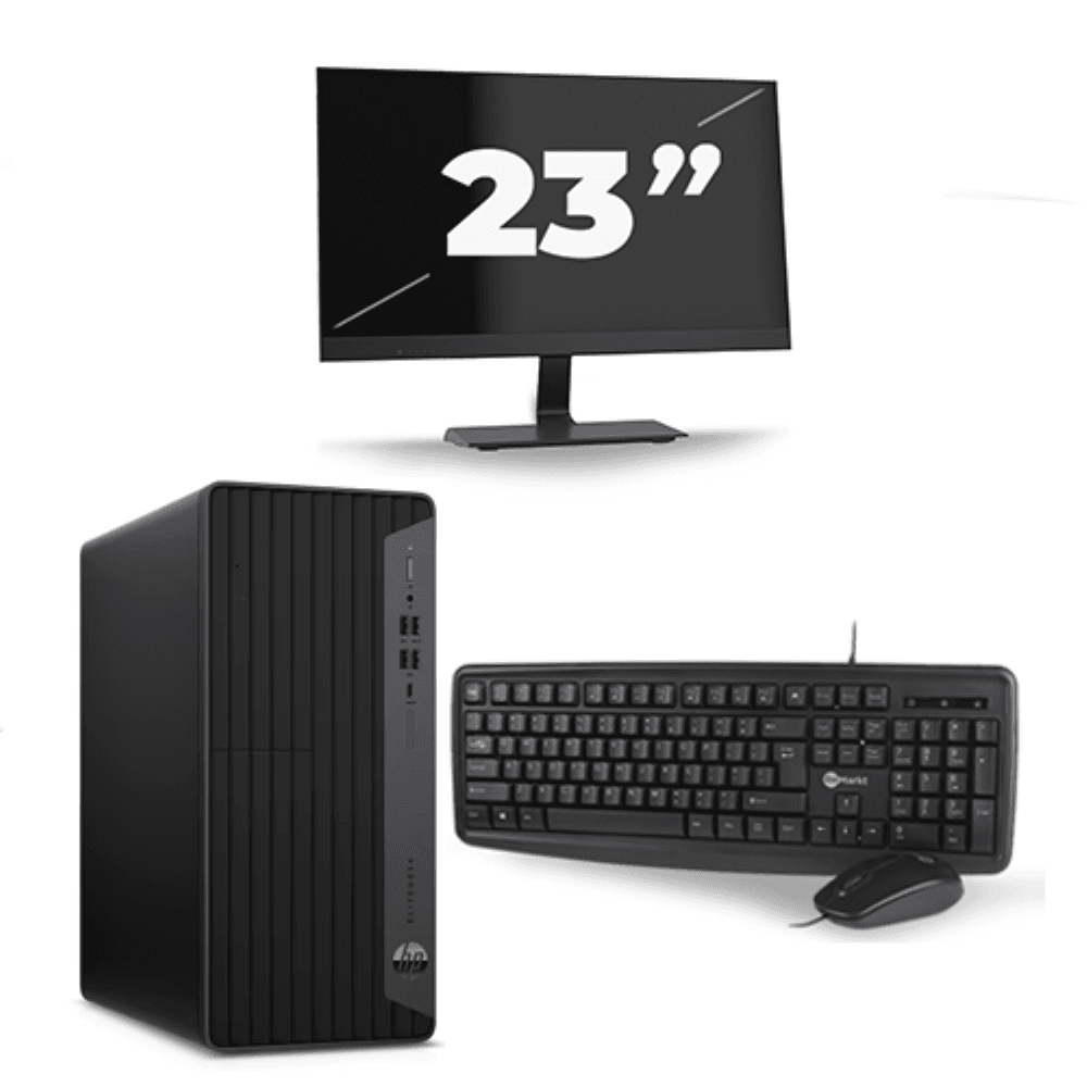 HP EliteDesk 800 G6 Tower - Intel Core i5-10a generazione - 8 GB di RAM - 256 GB SSD - Windows 11 + 1 monitor da 23 pollici
