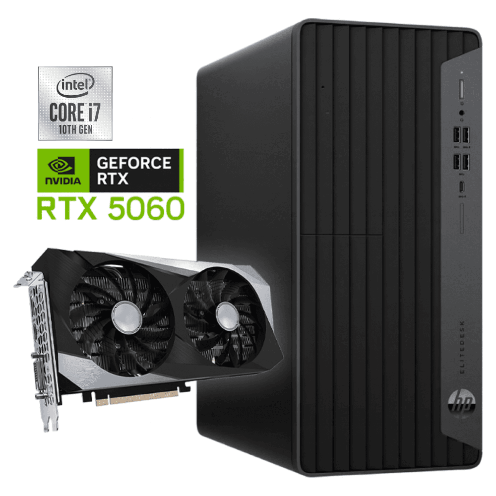 HP EliteDesk 800 G6 Tower - Intel Core i7-10a generazione - 32 GB di RAM - 512 GB SSD - Nvidia RTX 5060 - Win11 - PC da gioco
