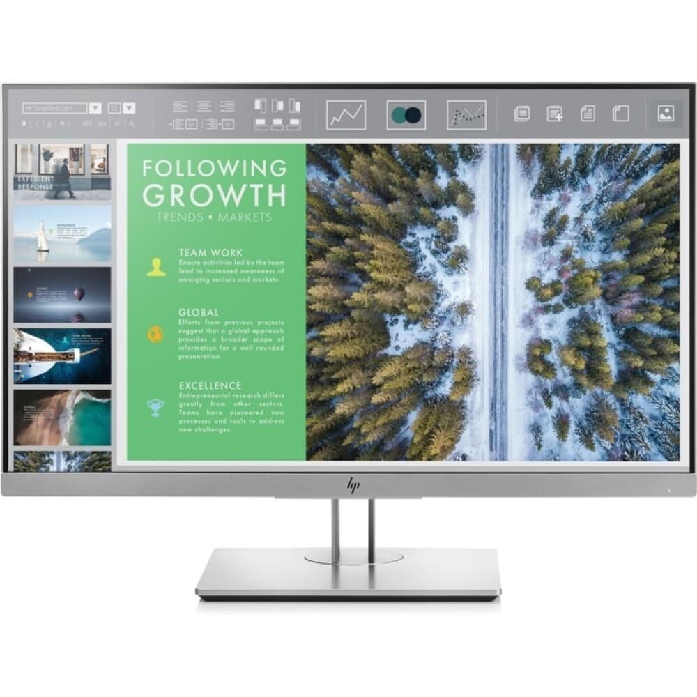 HP EliteDisplay E243 - 24 pollici - 1920x1080 - DP - HDMI - VGA - Argento - Senza supporto