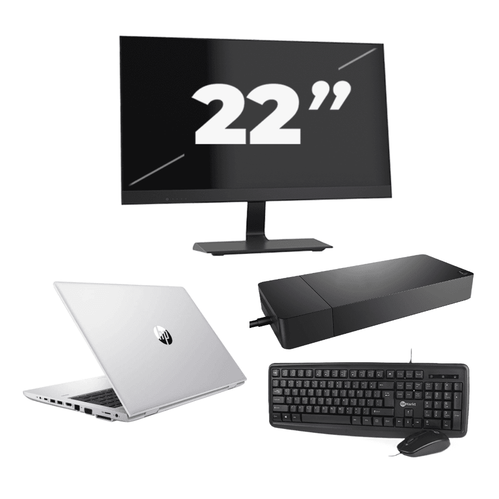 HP ProBook 430 G8 - Intel Core i5-11a generazione - 13 pollici - 8 GB di RAM - 256 GB SSD - Windows 11 Home + 1 monitor da 22 pollici
