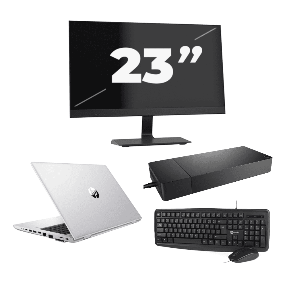 HP ProBook 430 G8 - Intel Core i5-11a generazione - 13 pollici - 8 GB di RAM - 256 GB SSD - Windows 11 Home + 1 monitor da 23 pollici